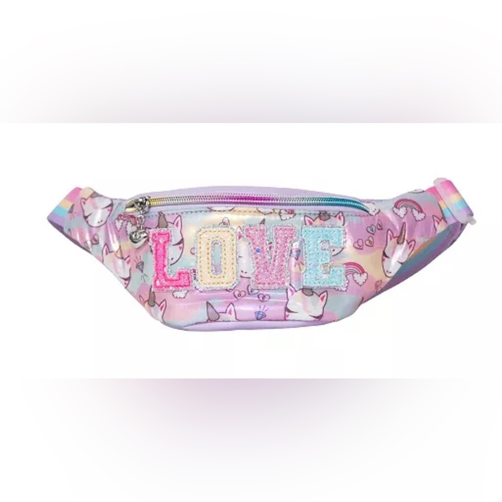 OMG Accessories Love‎ Miss Gwen Printed Mini Fanny Pack Unicorn Love Fanny Pack